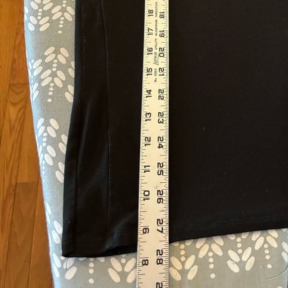 J.JILL Top Plus Sz 2X Black Rayon Stretch  Tunic Travel Friendly - Picture 9 of 10